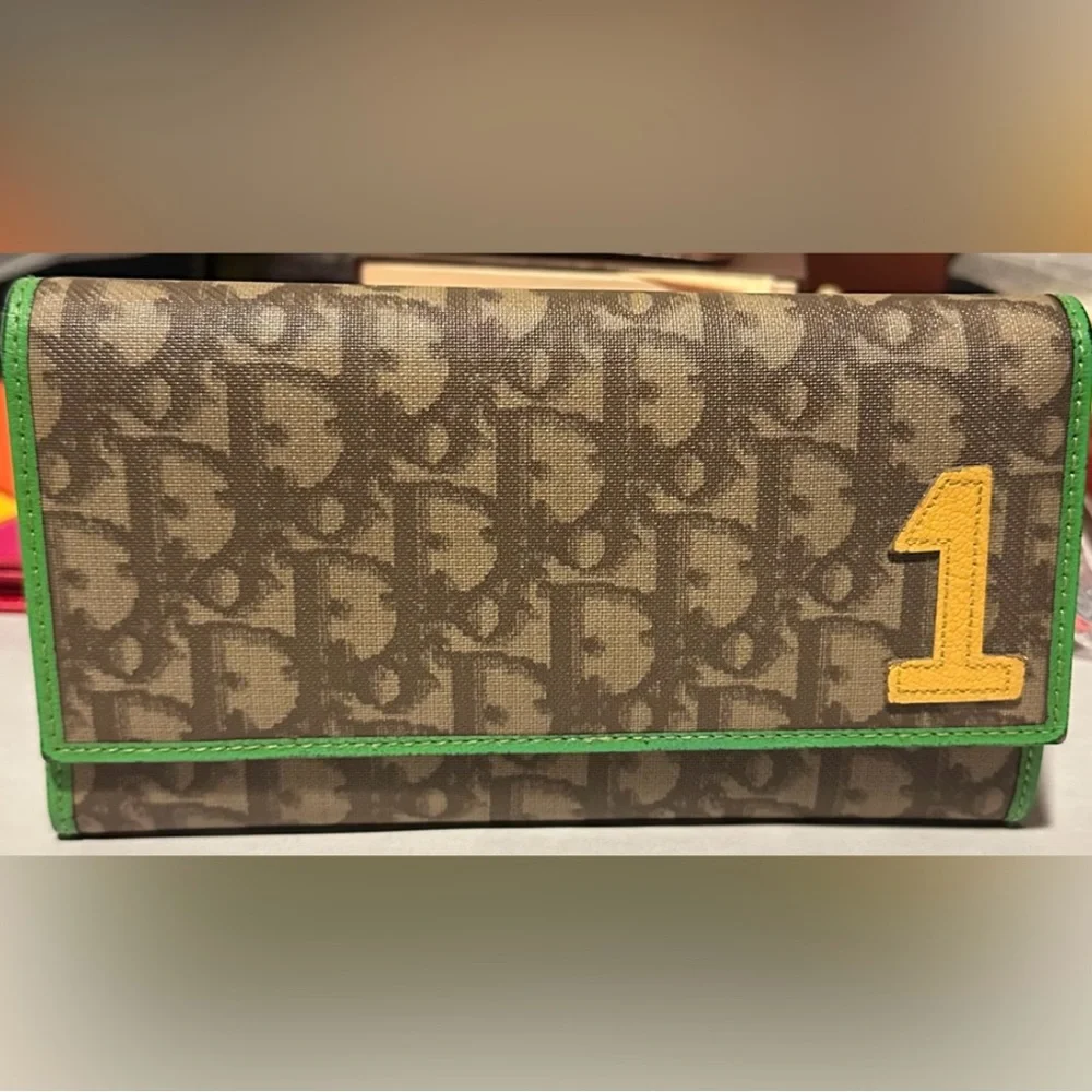 VINTAGE CHRISTIAN DIOR Monogram #1 Flap Wallet